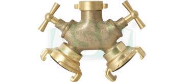 Zweiwegeverteiler, Messing roh